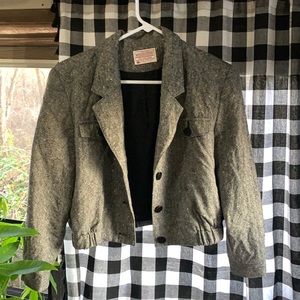 Pendleton Petite size 6 grey wool jacket